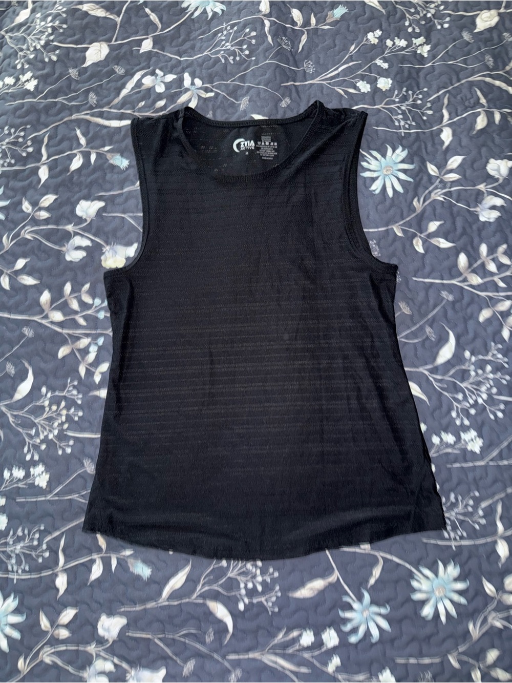 ZYIA Black Sleeveless Performance Tank